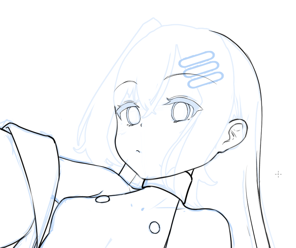 メニューちゃん線画_顔のアップ画像